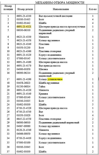 Шестерня привода насоса 6691-21-4321 Шестерня привода насоса 6691-21-4321