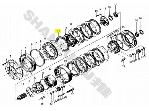 Диск фрикционный 403012-13 (с внутренними зубьями)/ZL40.6.14 Диск фрикционный 403012-13 (с внутренними зубьями)/ZL40.6.14