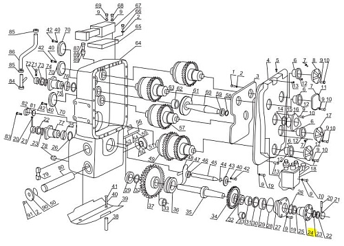 Фланец КПП ZL50G2-03035 Фланец КПП ZL50G2-03035
