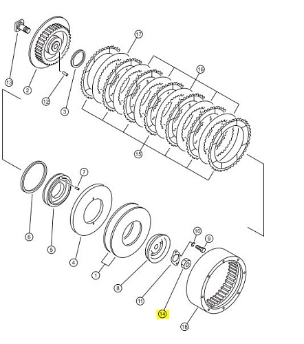 Гайка 16Y-16-00025 Гайка 16Y-16-00025