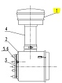Циклон в сборе 14AB008+14AB009 Циклон в сборе 14AB008+14AB009